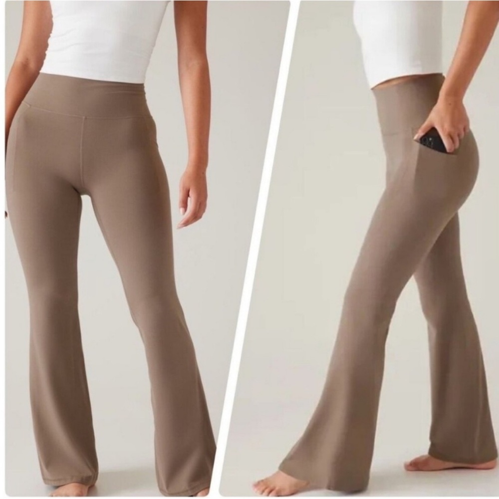 Athleta Women's Tan Flare Pants